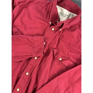 Bugle Boy Vintage Button Down Shirt Mens XL Red Cotton Work Casual